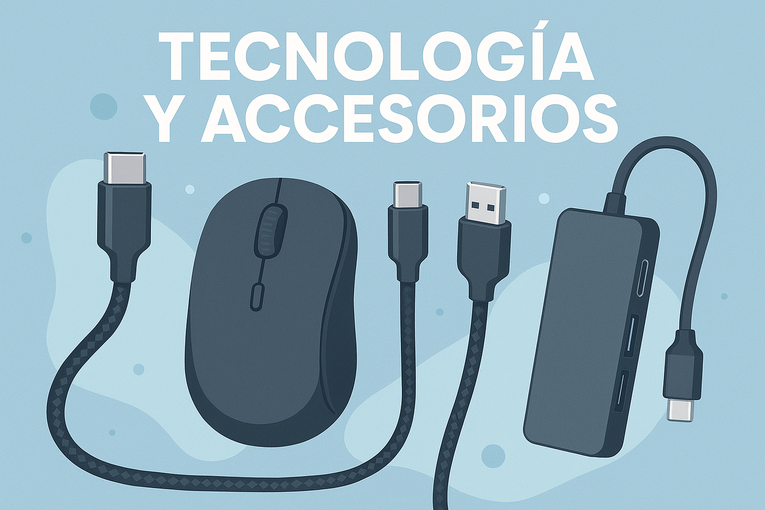 Accesorios UGREEN para conectividad total: cables USB-C, hub USB-C 5 en 1 y ratón inalámbrico para casa, oficina y viaje