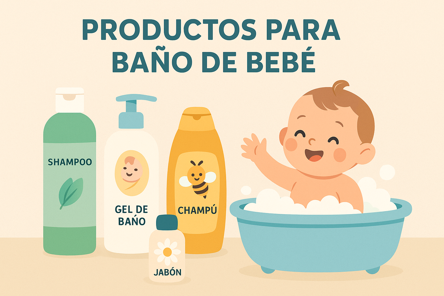 Top 5 productos para el baño del bebé en Amazon México: champús suaves y geles para piel sensible