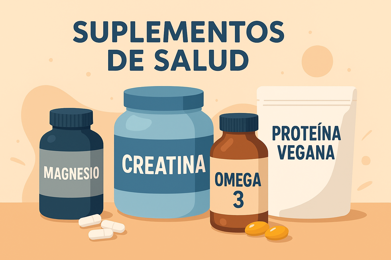 Guía de suplementos en Amazon México para rendimiento deportivo, salud diaria y belleza desde adentro: magnesio, creatina, omega 3 y proteína vegana