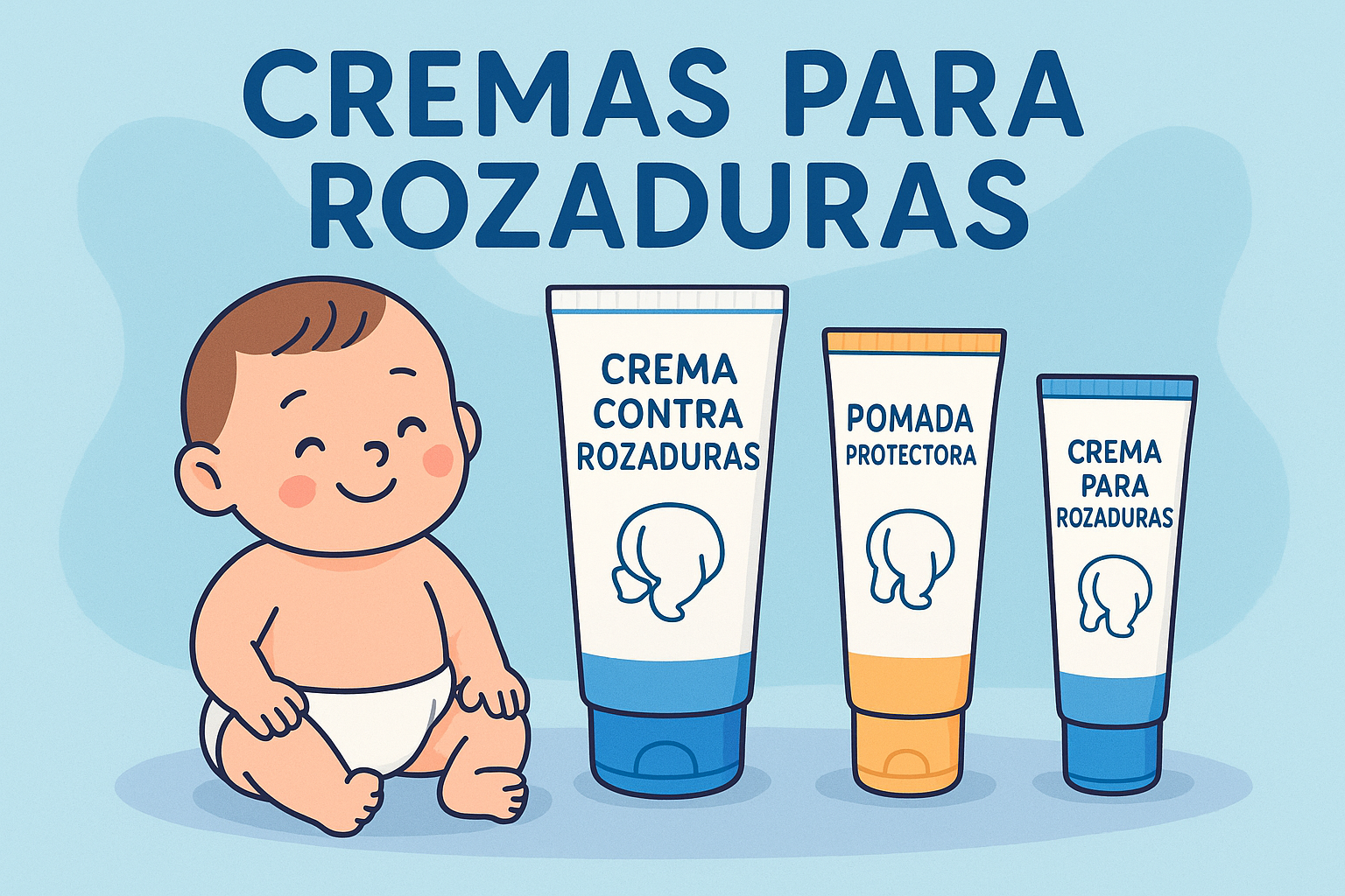 Rozaduras del pañal en bebés: guía práctica de cremas y pomadas suaves para piel sensible